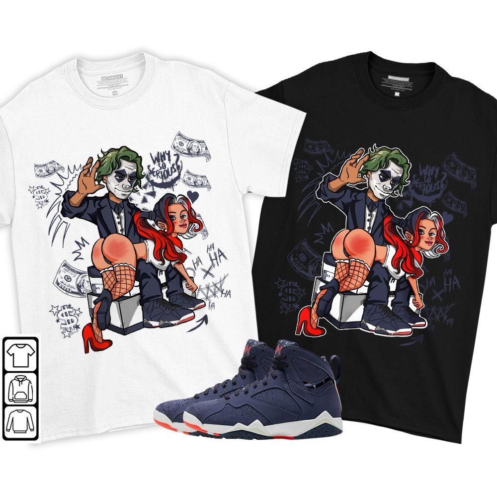 Slap Harley Sneaker Shirt Match 7 Neutral Indigo, Jordan 7 Quai 54 MKO T-Shirt Slap Harley Sneaker Shirt Match 7 Neutral Indigo, Jordan 7 Quai 54 MKO T-Shirt