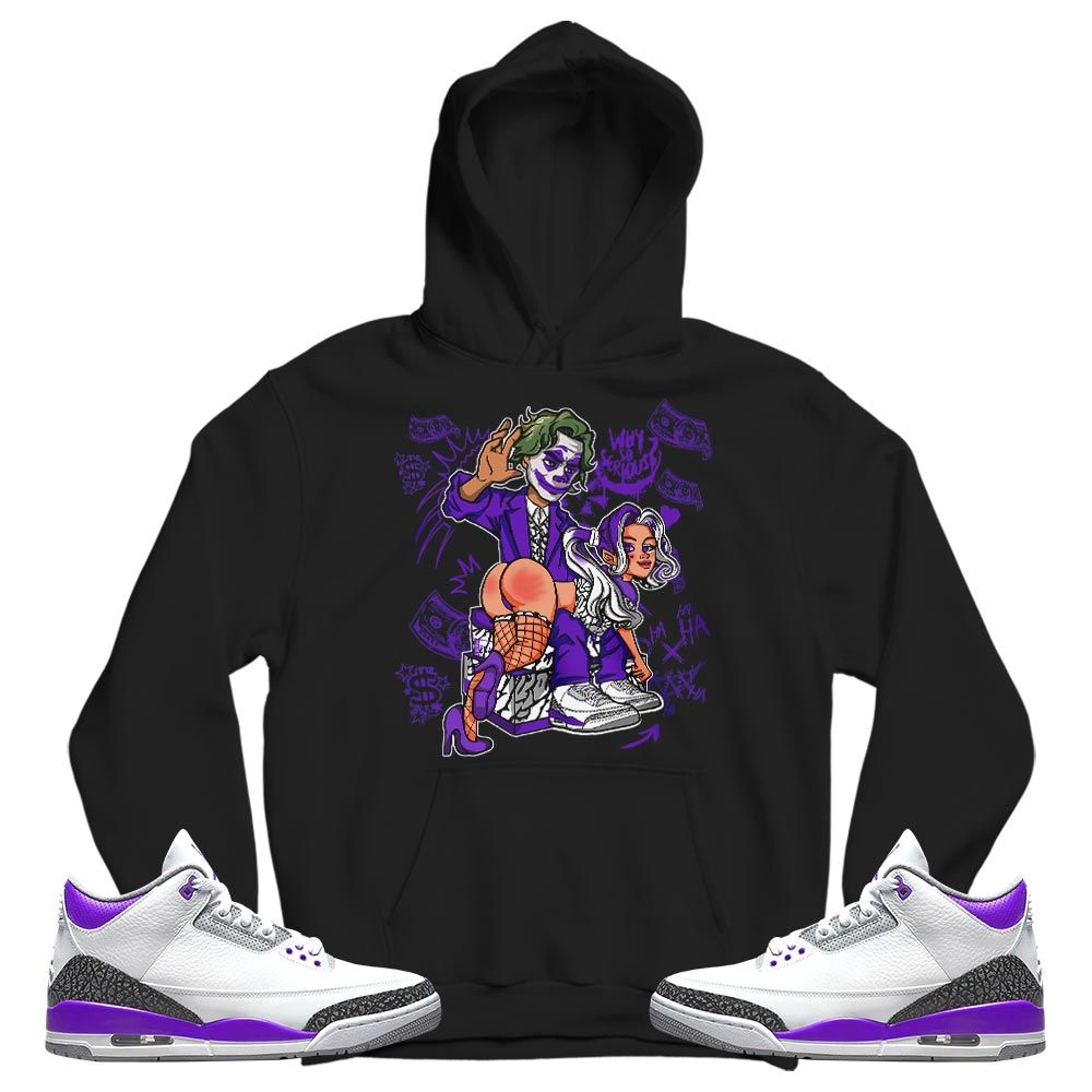 Slap Harley Sneaker Shirt Match Dark Iris 3s, Jordan 3 Retro Dark Iris MKO T-Shirt