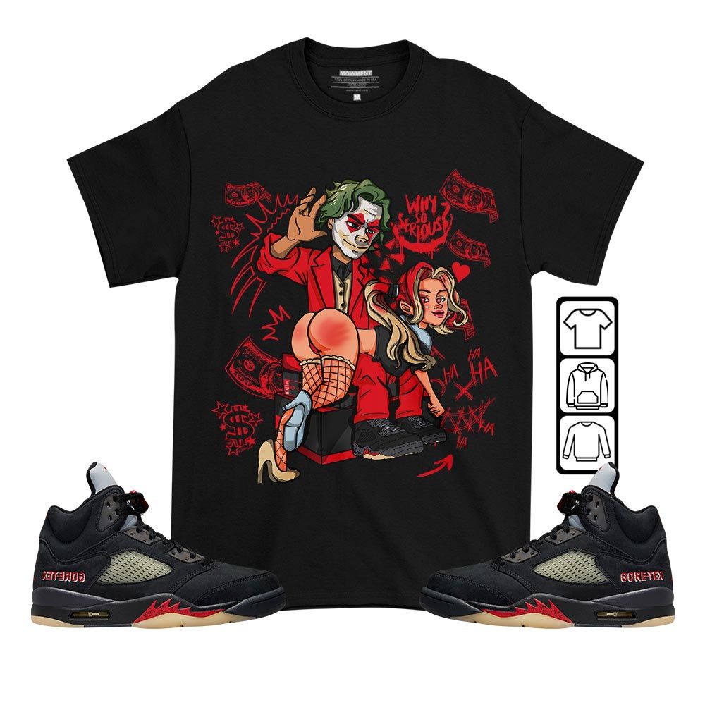 Slap Harley Sneaker Shirt Match Gore-Tex 5s, Jordan 5 GORE-TEX Off Noir MKO T-Shirt Slap Harley Sneaker Shirt Match Gore-Tex 5s, Jordan 5 GORE-TEX Off Noir MKO T-Shirt