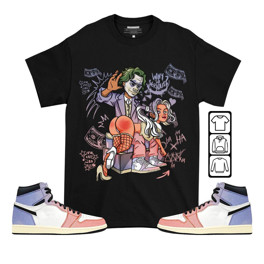 Slap Harley Sneaker Shirt Match Retro Skyline 1s, Jordan 1 High OG Skyline MKO T-Shirt