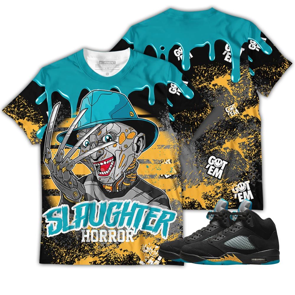 Slaughter To Prevail Drip Sneaker Shirt Match 2023 Retro Aqua 5S, Jordan 5 Aqua Hoodie Sweatshirt Tee All Over Print MKO Shirt Slaughter To Prevail Drip Sneaker Shirt Match 2023 Retro Aqua 5S, Jordan 5 Aqua Hoodie Sweatshirt Tee All Over Print MKO Shirt