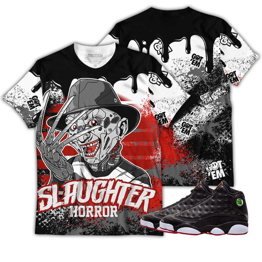 Slaughter To Prevail Drip Sneaker Shirt Match Retro Playoffs 13S, Jordan 13 Playoffs Hoodie Sweatshirt Tee All Over Print MKO Shirt Slaughter To Prevail Drip Sneaker Shirt Match Retro Playoffs 13S, Jordan 13 Playoffs Hoodie Sweatshirt Tee All Over Print MKO Shirt