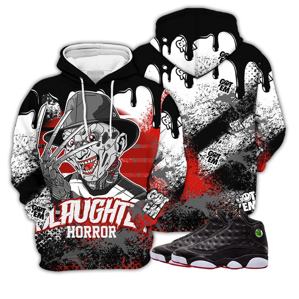 Slaughter To Prevail Drip Sneaker Shirt Match Retro Playoffs 13S, Jordan 13 Playoffs Hoodie Sweatshirt Tee All Over Print MKO Shirt Slaughter To Prevail Drip Sneaker Shirt Match Retro Playoffs 13S, Jordan 13 Playoffs Hoodie Sweatshirt Tee All Over Print MKO Shirt
