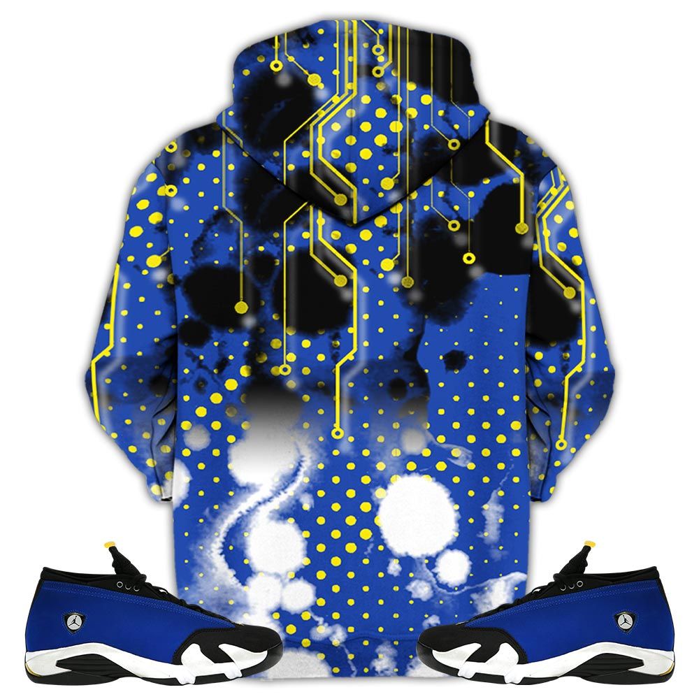 Slaughter To Prevail Sneaker Shirt Match 2023 Blue Laney 14S, Jordan 14 Laney Hoodie Sweatshirt Tee All Over Print MKO Shirt