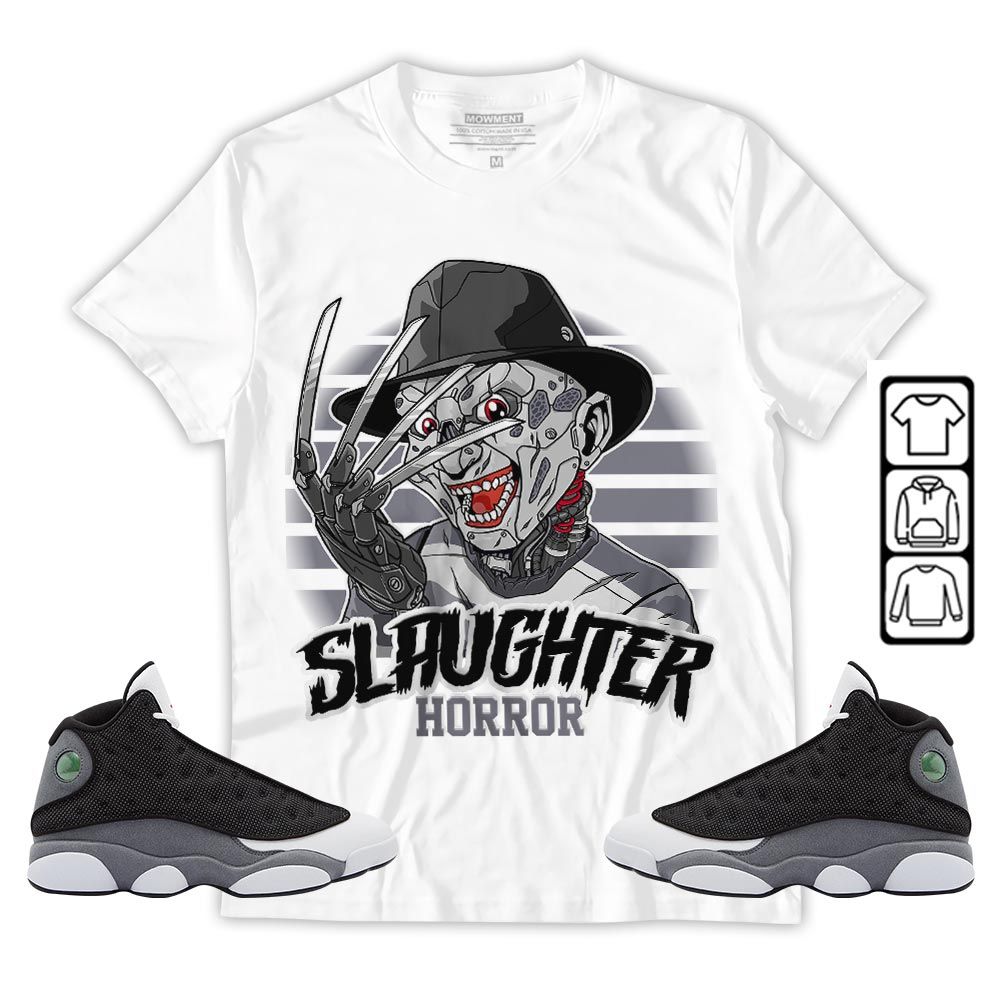 Slaughter To prevail Sneaker Shirt Match Black Flint 13s, Jordan Retro 13 Black Flint MKO Hoodie