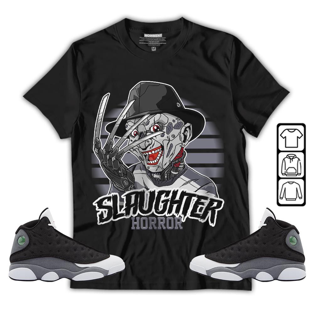 Slaughter To prevail Sneaker Shirt Match Black Flint 13s, Jordan Retro 13 Black Flint MKO T-Shirt