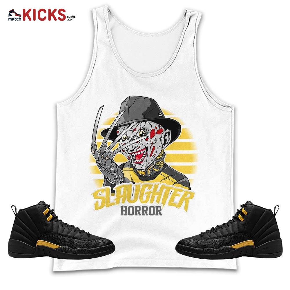 Slaughter To Prevail Sneaker Shirt Match Black Taxi 12s, Jordan 12 Retro Black Taxi MKO Tank Top
