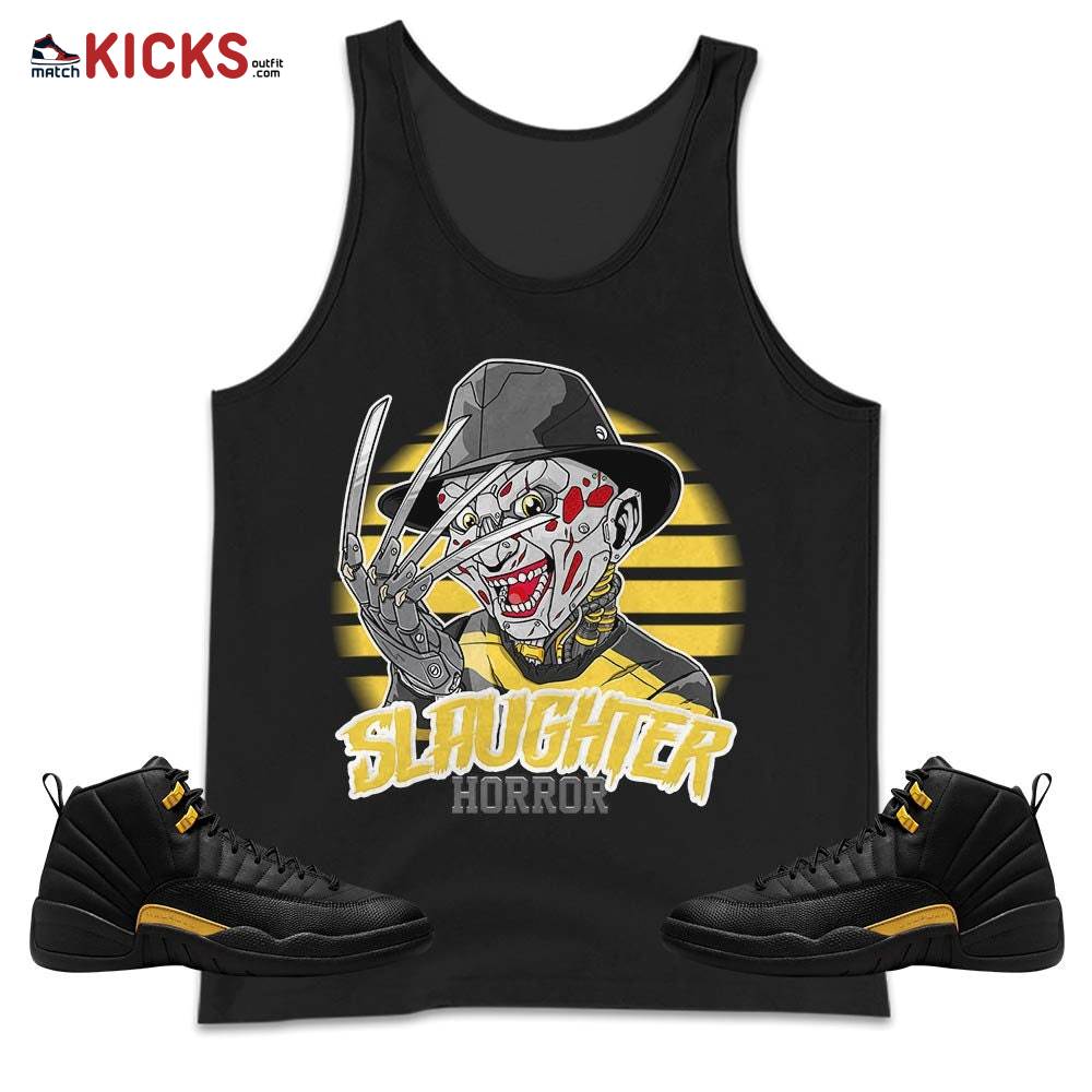 Slaughter To Prevail Sneaker Shirt Match Black Taxi 12s, Jordan 12 Retro Black Taxi MKO Tank Top Slaughter To Prevail Sneaker Shirt Match Black Taxi 12s, Jordan 12 Retro Black Taxi MKO Tank Top