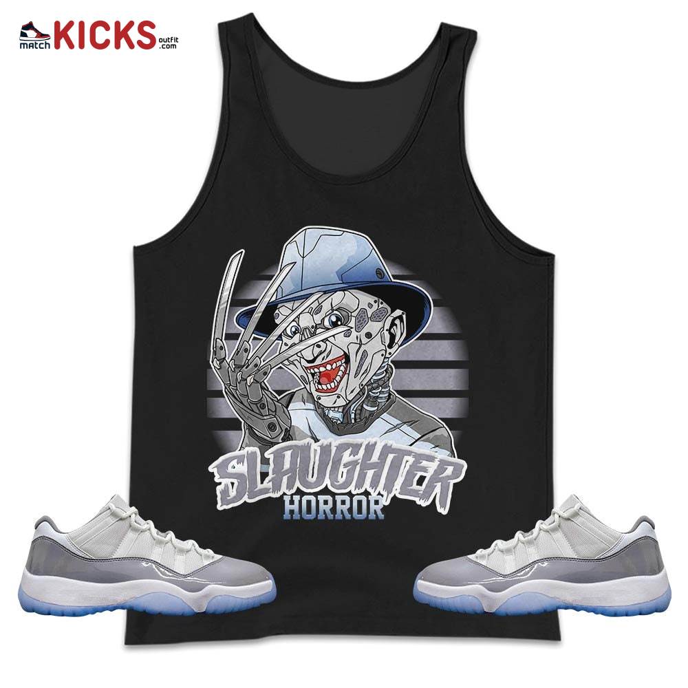 Slaughter To Prevail Sneaker Shirt Match Cement Grey 11s, Jordan 11 Low Cement Grey MKO Tank Top