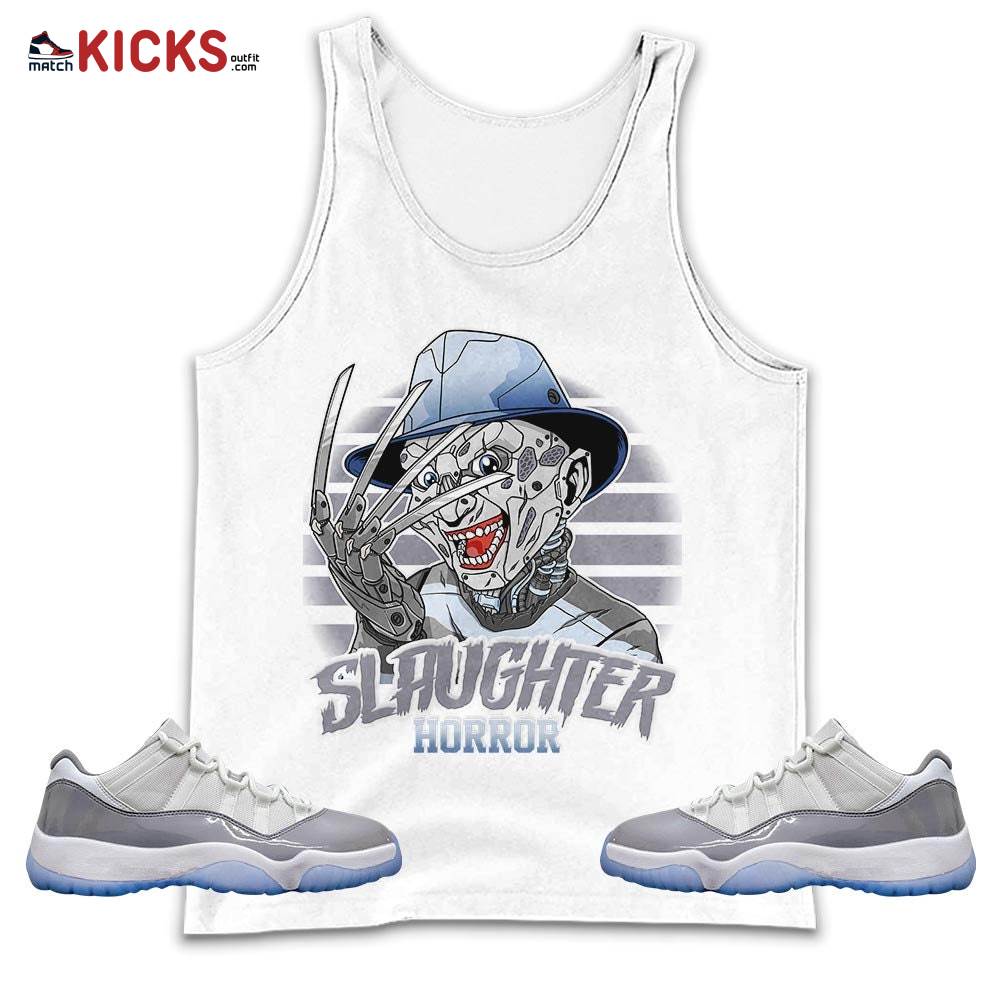 Slaughter To Prevail Sneaker Shirt Match Cement Grey 11s, Jordan 11 Low Cement Grey MKO Tank Top
