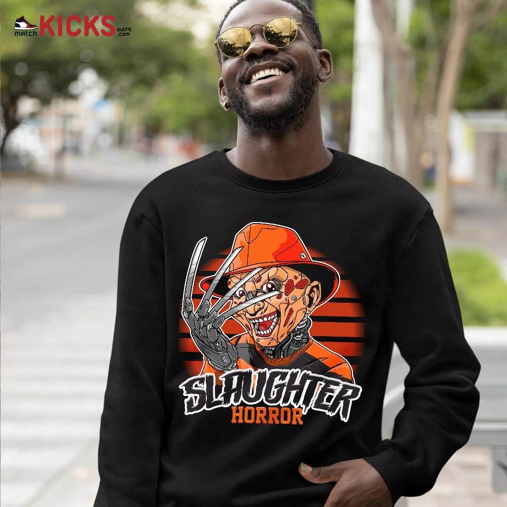 Slaughter To Prevail Sneaker Shirt Match Dunk Black Orange, Dunk High GS Safety Orange MKO T-Shirt Slaughter To Prevail Sneaker Shirt Match Dunk Black Orange, Dunk High GS Safety Orange MKO T-Shirt