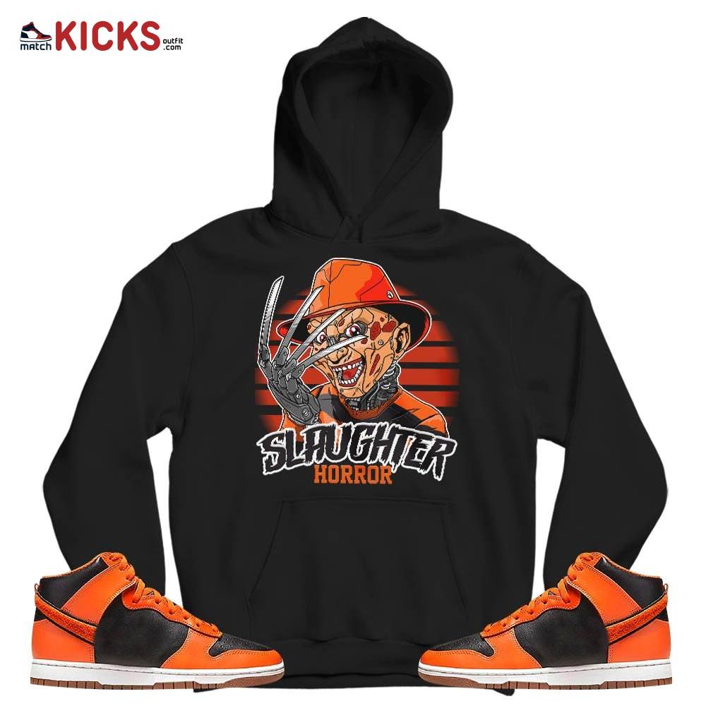 Slaughter To Prevail Sneaker Shirt Match Dunk Black Orange, Dunk High GS Safety Orange MKO T-Shirt Slaughter To Prevail Sneaker Shirt Match Dunk Black Orange, Dunk High GS Safety Orange MKO T-Shirt