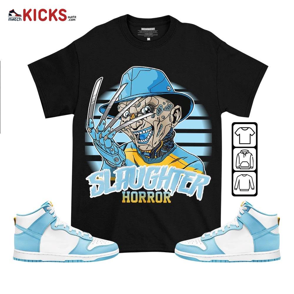 Slaughter To Prevail Sneaker Shirt Match Dunk High Blue Chill, Dunk High Homer Simpson MKO T-Shirt