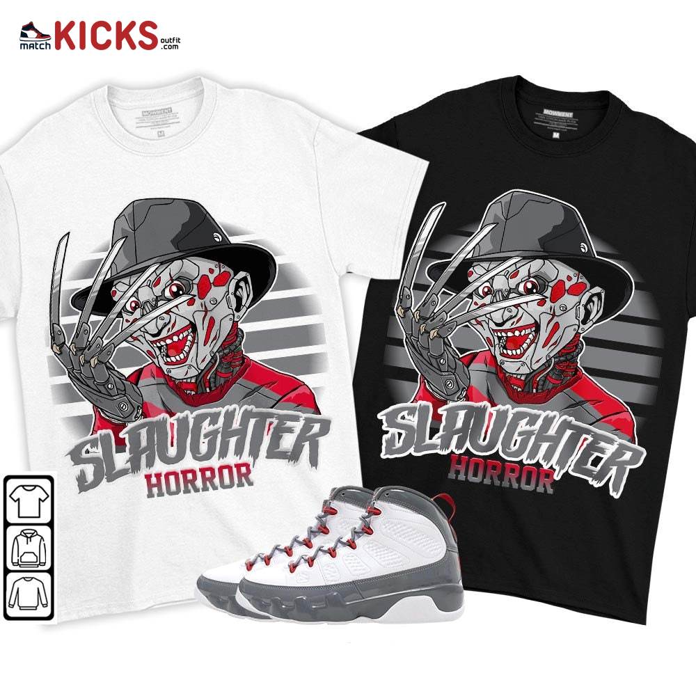 Slaughter To Prevail Sneaker Shirt Match Fire Red 9s, Jordan 9 Retro Fire Red MKO T-Shirt