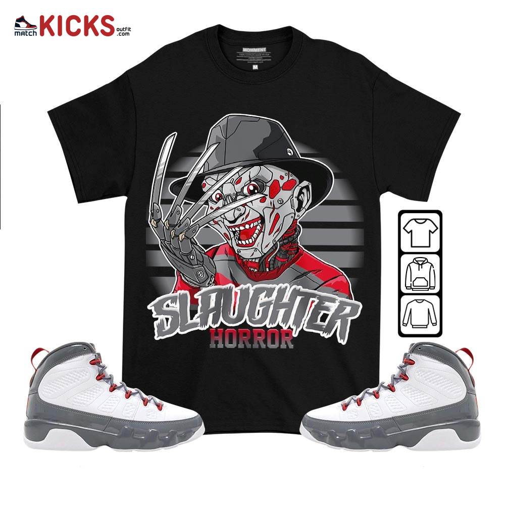 Slaughter To Prevail Sneaker Shirt Match Fire Red 9s, Jordan 9 Retro Fire Red MKO T-Shirt