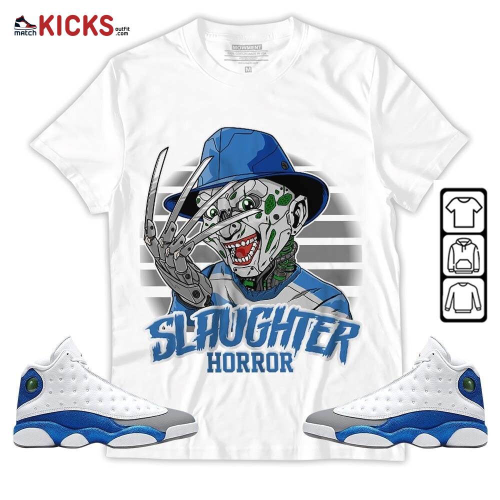 Slaughter To Prevail Sneaker Shirt Match French Blue 13s, Jordan 13 French Blue MKO T-Shirt Slaughter To Prevail Sneaker Shirt Match French Blue 13s, Jordan 13 French Blue MKO T-Shirt