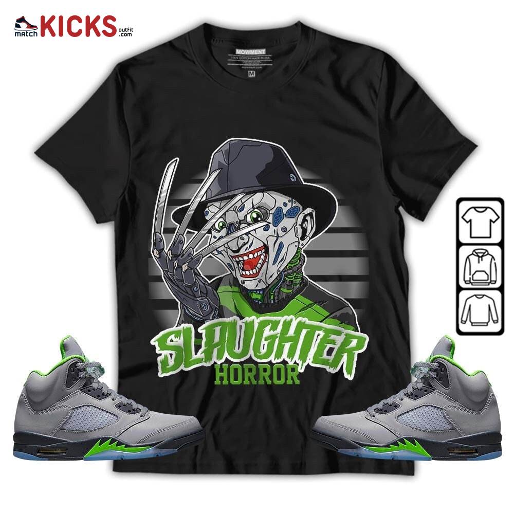Slaughter To Prevail Sneaker Shirt Match Green Bean 5s, Jordan 5 Retro Green Bean MKO T-Shirt