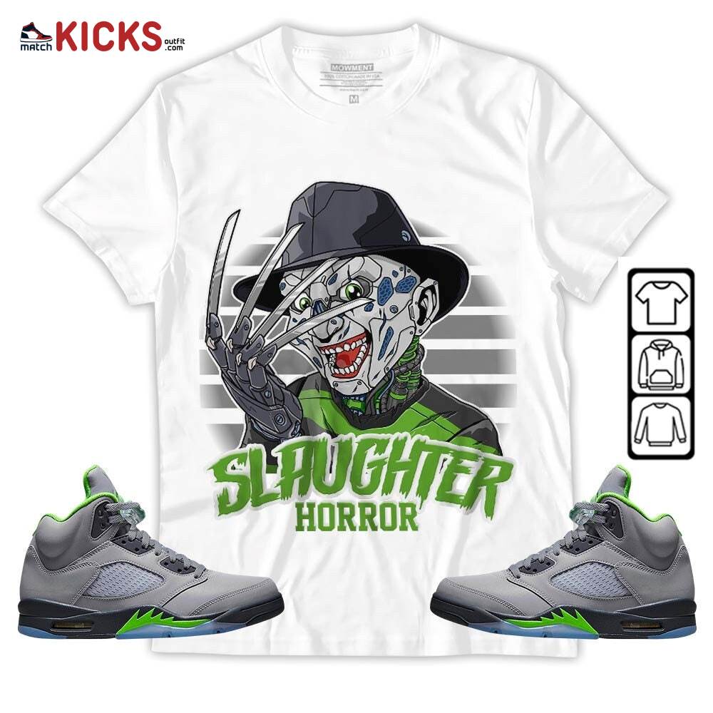Slaughter To Prevail Sneaker Shirt Match Green Bean 5s, Jordan 5 Retro Green Bean MKO T-Shirt
