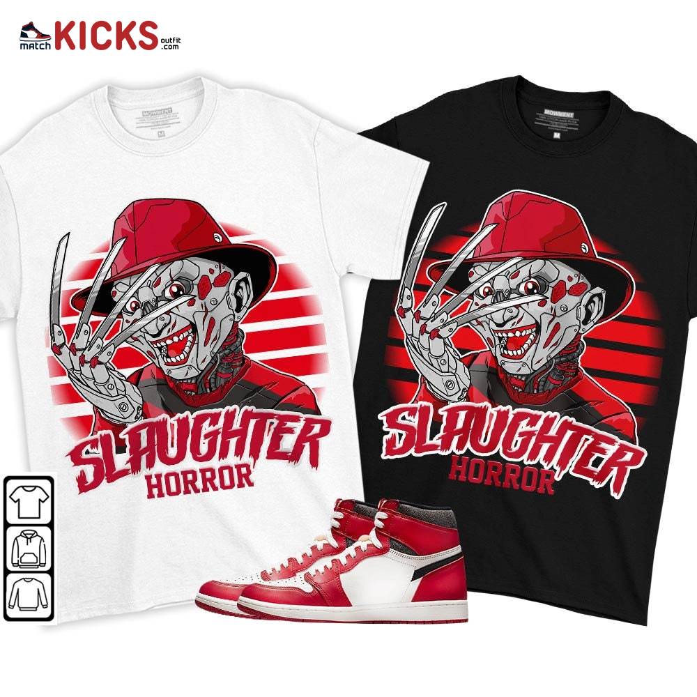Slaughter To Prevail Sneaker Shirt Match High OG Chicago 1s, Jordan 1 Lost and Found Chicago MKO T-Shirt