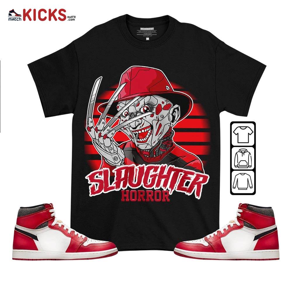 Slaughter To Prevail Sneaker Shirt Match High OG Chicago 1s, Jordan 1 Lost and Found Chicago MKO T-Shirt
