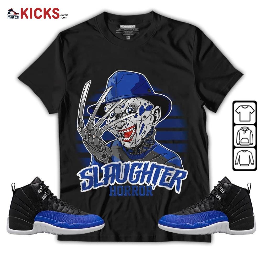 Slaughter To Prevail Sneaker Shirt Match Hyper Royal 12s, Jordan 12 Hyper Royal MKO T-Shirt