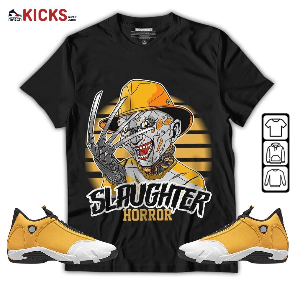 Slaughter To Prevail Sneaker Shirt Match Light Ginger 14s, Jordan 14 Retro Light Ginger MKO T-Shirt