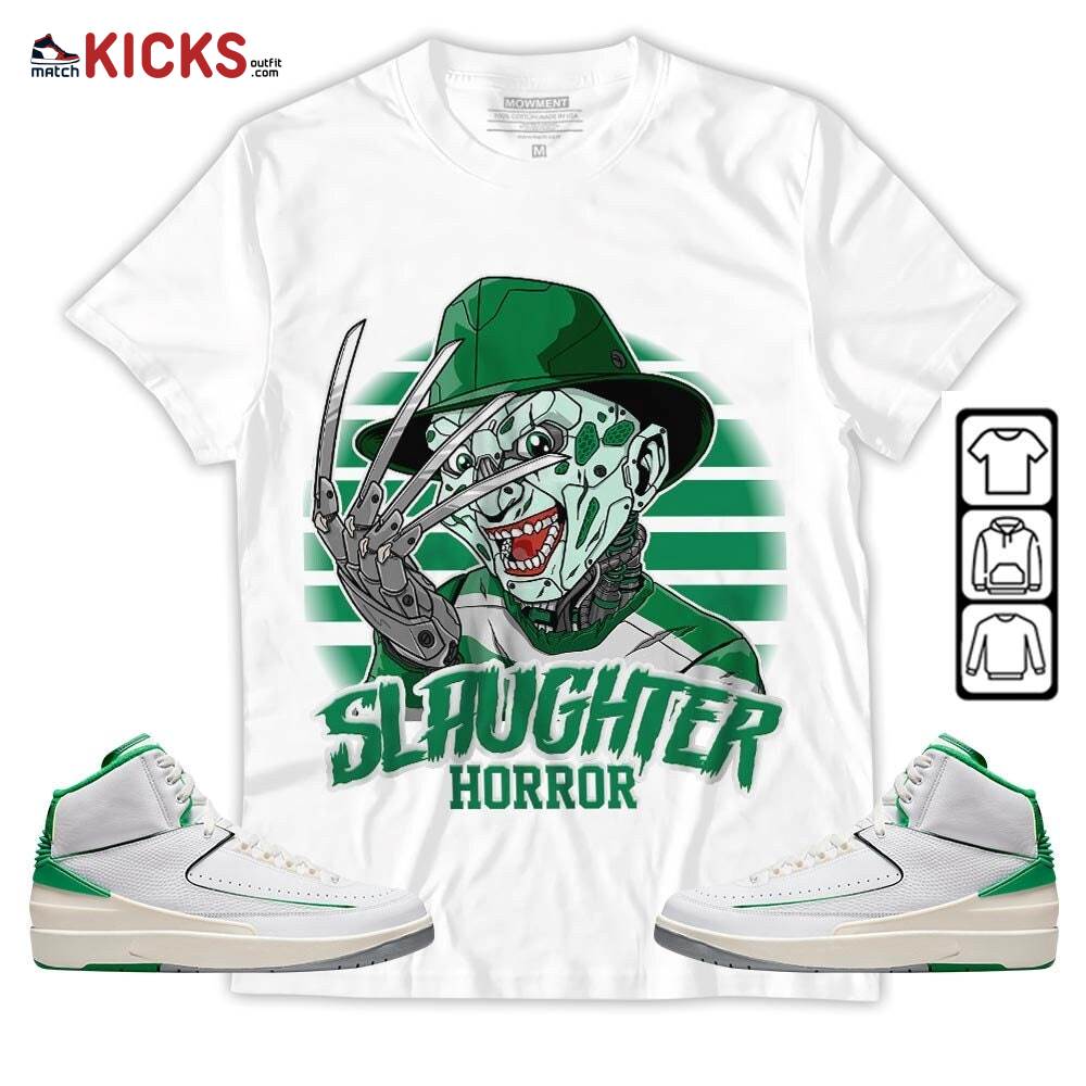 Slaughter To Prevail Sneaker Shirt Match Lucky Green 2s, Jordan 2 Lucky Green MKO T-Shirt