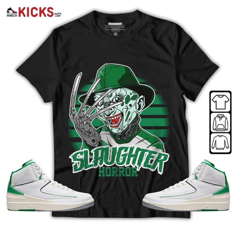 Slaughter To Prevail Sneaker Shirt Match Lucky Green 2s, Jordan 2 Lucky Green MKO T-Shirt