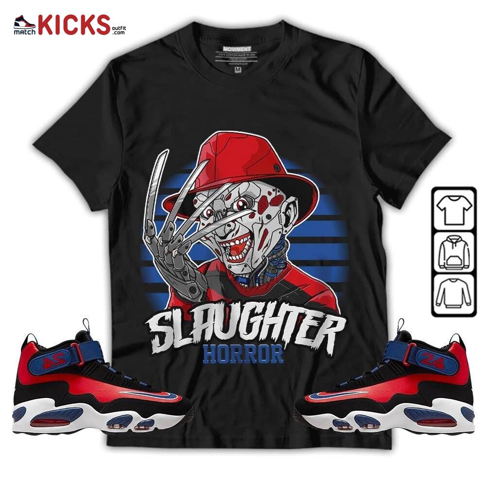 Slaughter To Prevail Sneaker Shirt Match Max 1 Navy Red Black, Air Griffey Max 1 Black Red Navy Blue MKO Hoodie