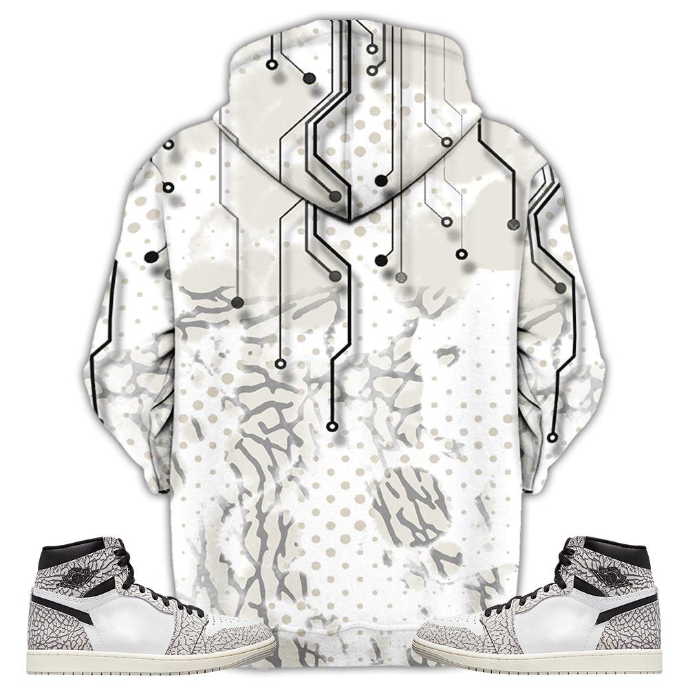 Slaughter To Prevail Sneaker Shirt Match Og Elephant 1S, Jordan 1 White Cement Hoodie Sweatshirt Tee All Over Print MKO Shirt