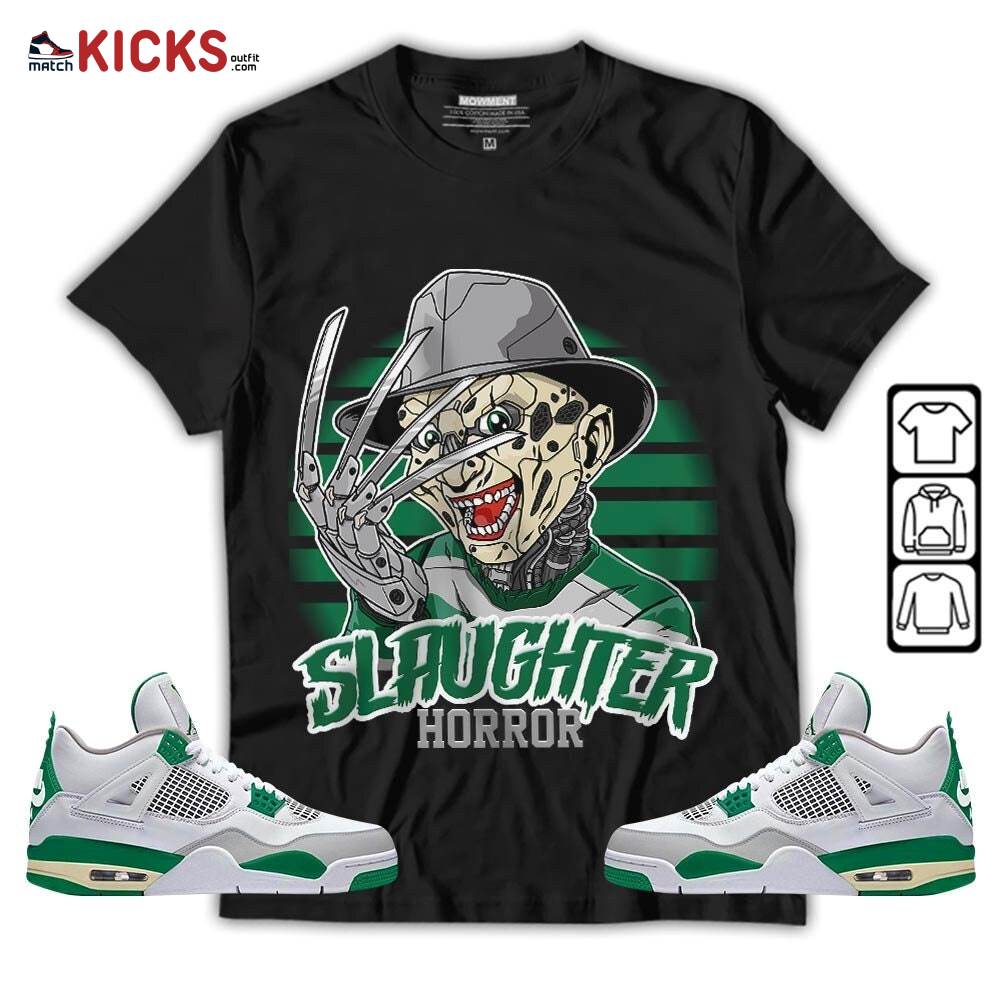 Slaughter To Prevail Sneaker Shirt Match Retro Pine Green 4s, Jordan 4 Pine Green MKO T-Shirt
