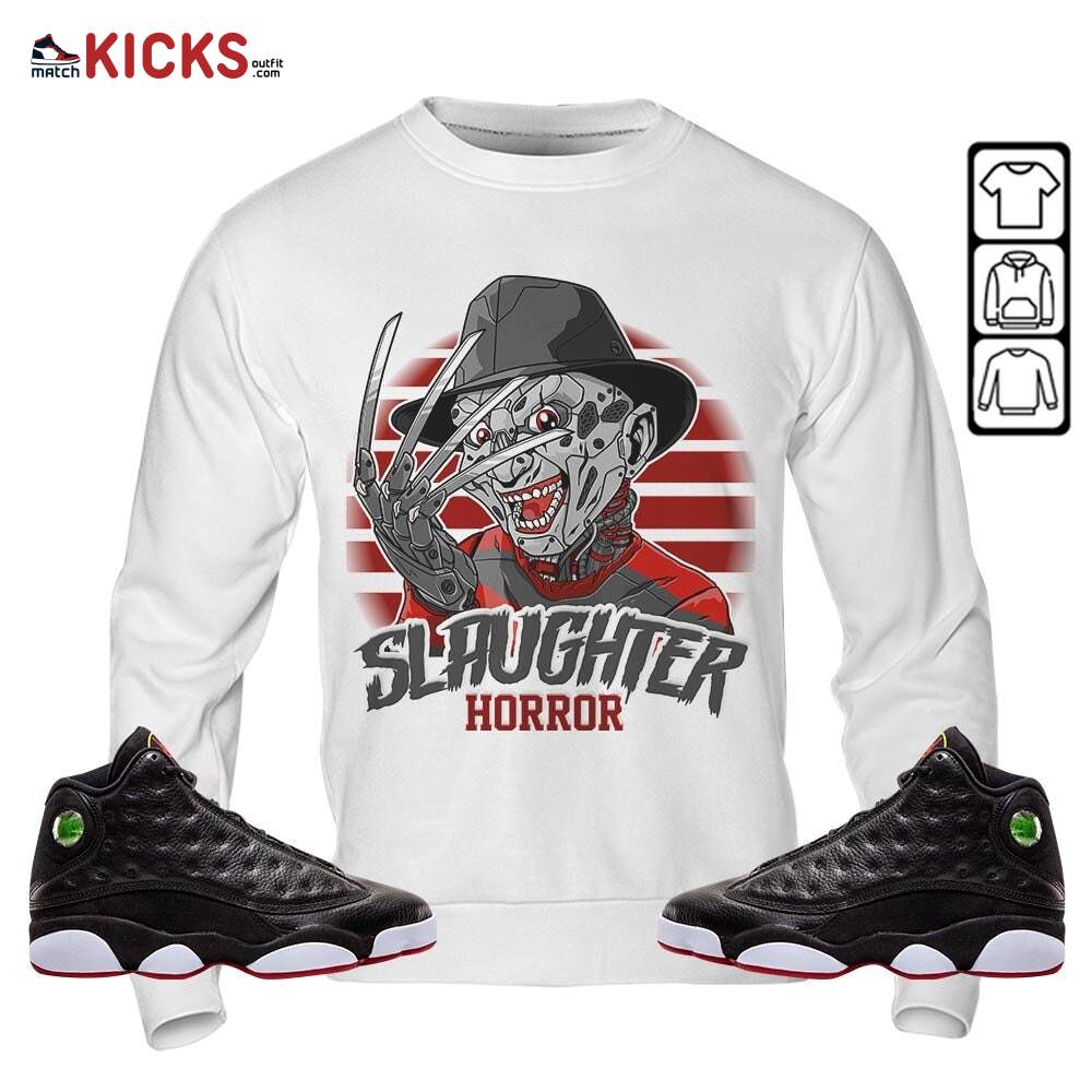 Slaughter To Prevail Sneaker Shirt Match Retro Playoffs 13s, Jordan 13 Playoffs MKO Hoodie Slaughter To Prevail Sneaker Shirt Match Retro Playoffs 13s, Jordan 13 Playoffs MKO Hoodie