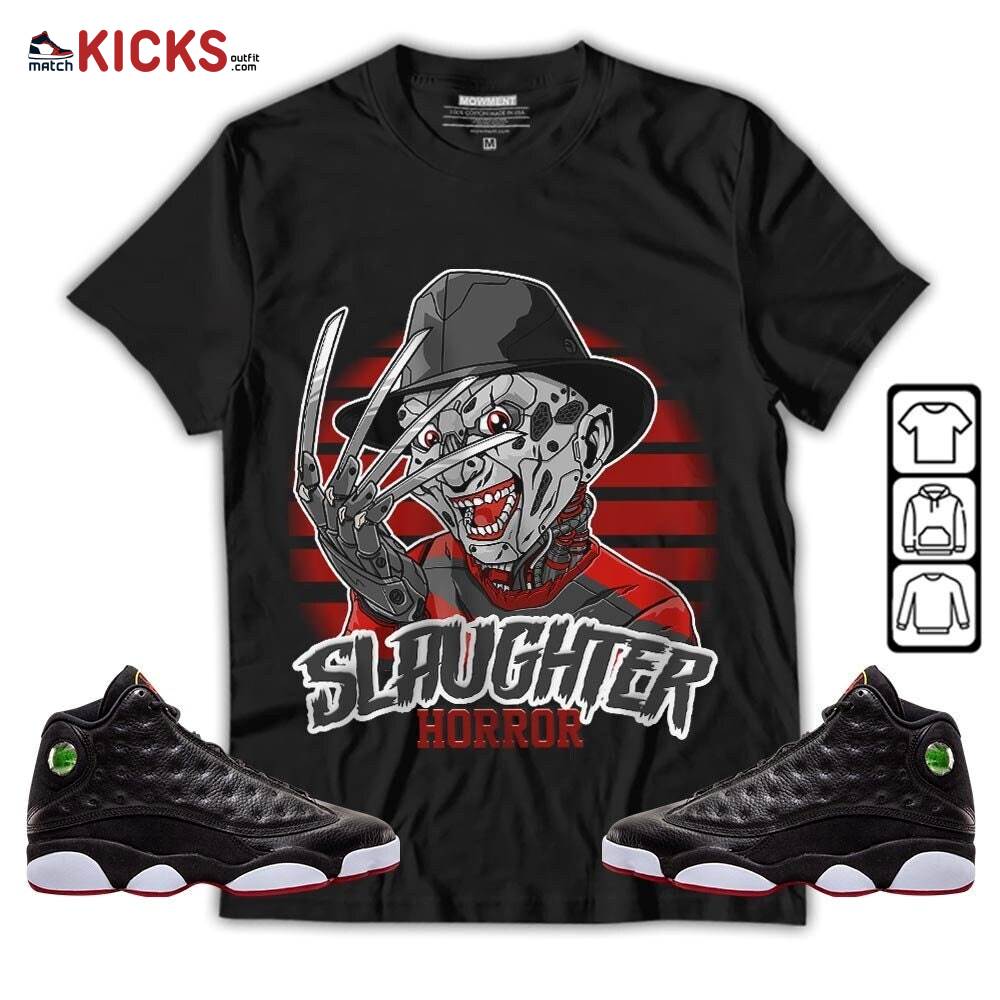 Slaughter To Prevail Sneaker Shirt Match Retro Playoffs 13s, Jordan 13 Playoffs MKO Hoodie
