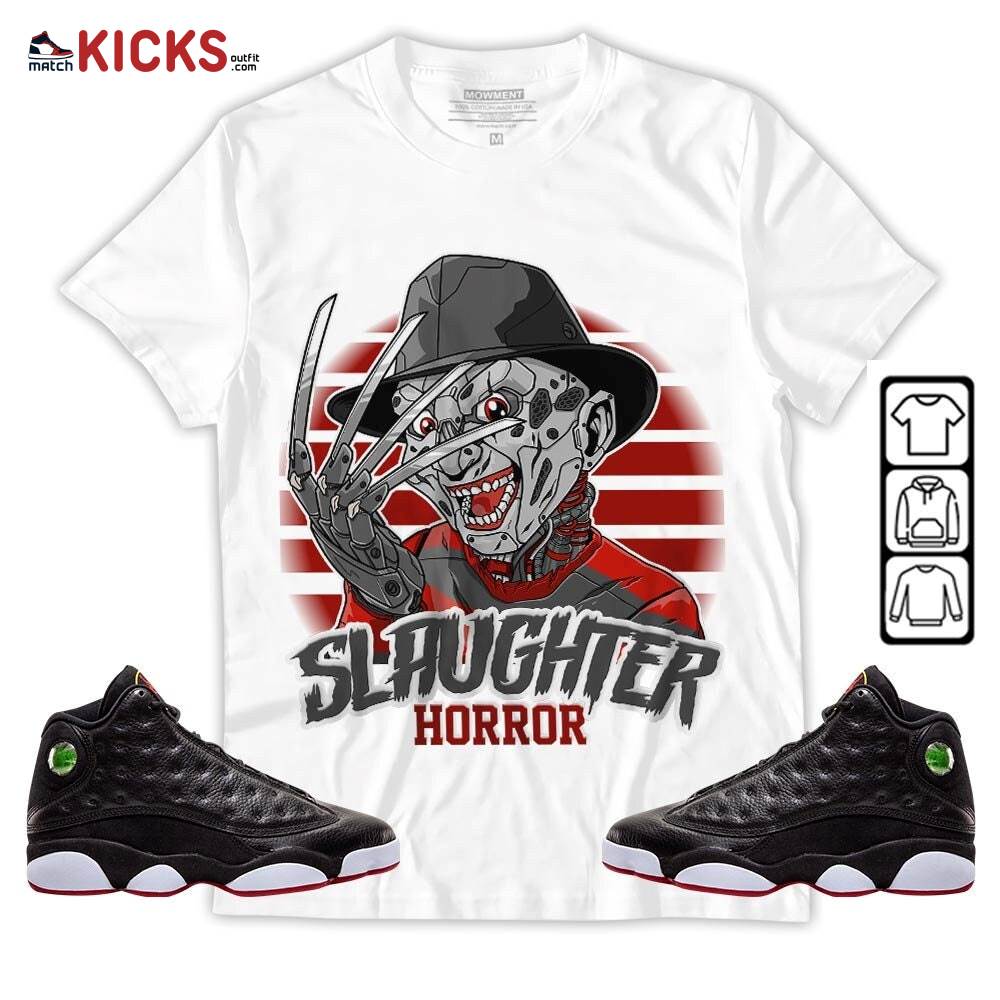 Slaughter To Prevail Sneaker Shirt Match Retro Playoffs 13s, Jordan 13 Playoffs MKO T-Shirt