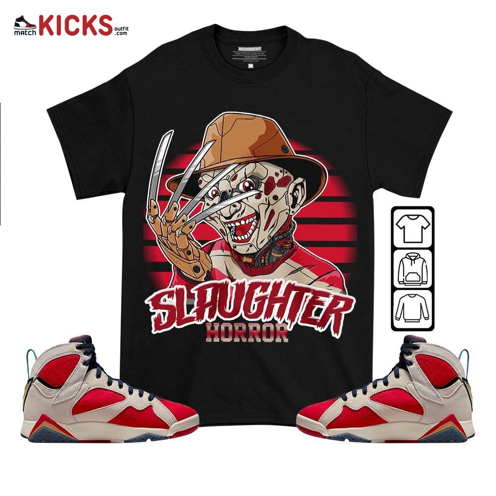 Slaughter To Prevail Sneaker Shirt Match Trophy Room 7s, Jordan 7 Trophy Room MKO T-Shirt