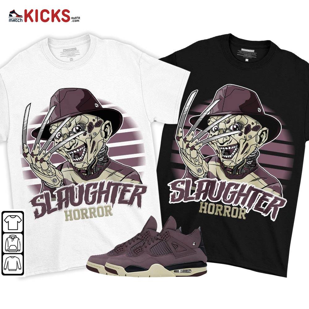 Slaughter To Prevail Sneaker Shirt Match Violet Ore 4s, Jordan 4 A Ma Maniere Violet Ore MKO T-Shirt