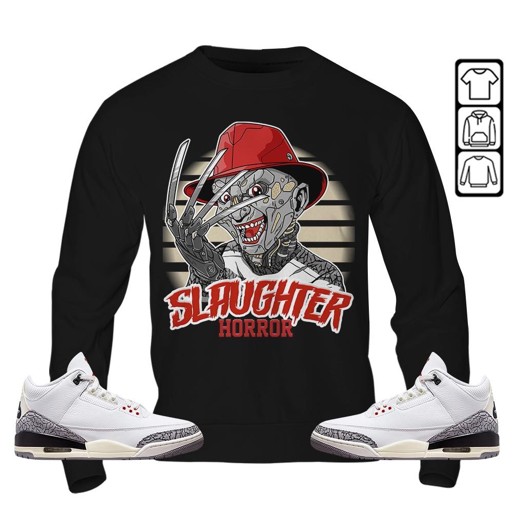Slaughter To prevail Sneaker Shirt Match White Cement 3s, Jordan Retro 3 White Cement MKO T-Shirt Slaughter To prevail Sneaker Shirt Match White Cement 3s, Jordan Retro 3 White Cement MKO T-Shirt