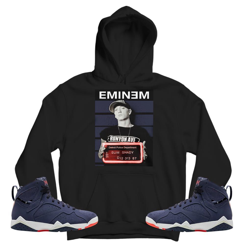 Slim Shady Eminem Sneaker Shirt Match 7 Neutral Indigo, Jordan 7 Quai 54 MKO T-Shirt