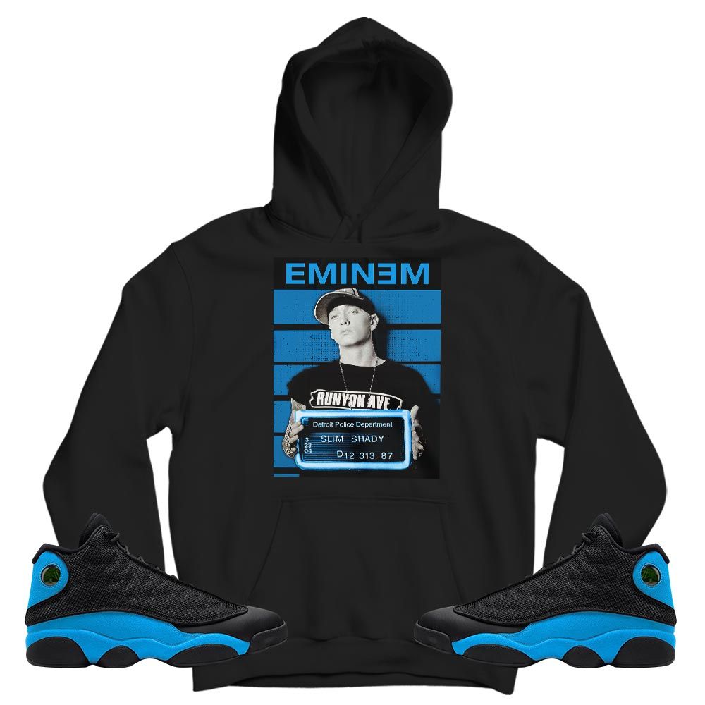 Slim Shady Eminem Sneaker Shirt Match Black University Blue 13s, Jordan 13 Black University Blue 2022 MKO T-Shirt