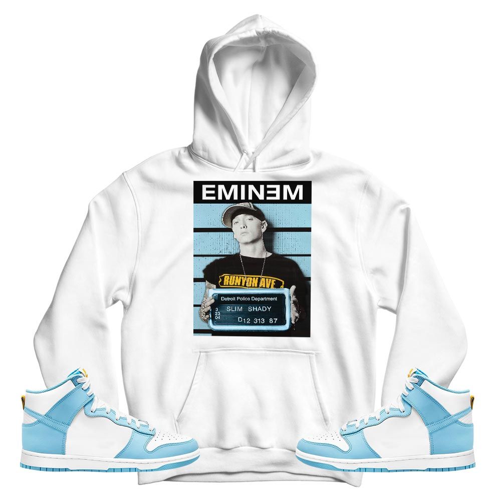 Slim Shady Eminem Sneaker Shirt Match Dunk High Blue Chill, Dunk High Homer Simpson MKO T-Shirt Slim Shady Eminem Sneaker Shirt Match Dunk High Blue Chill, Dunk High Homer Simpson MKO T-Shirt