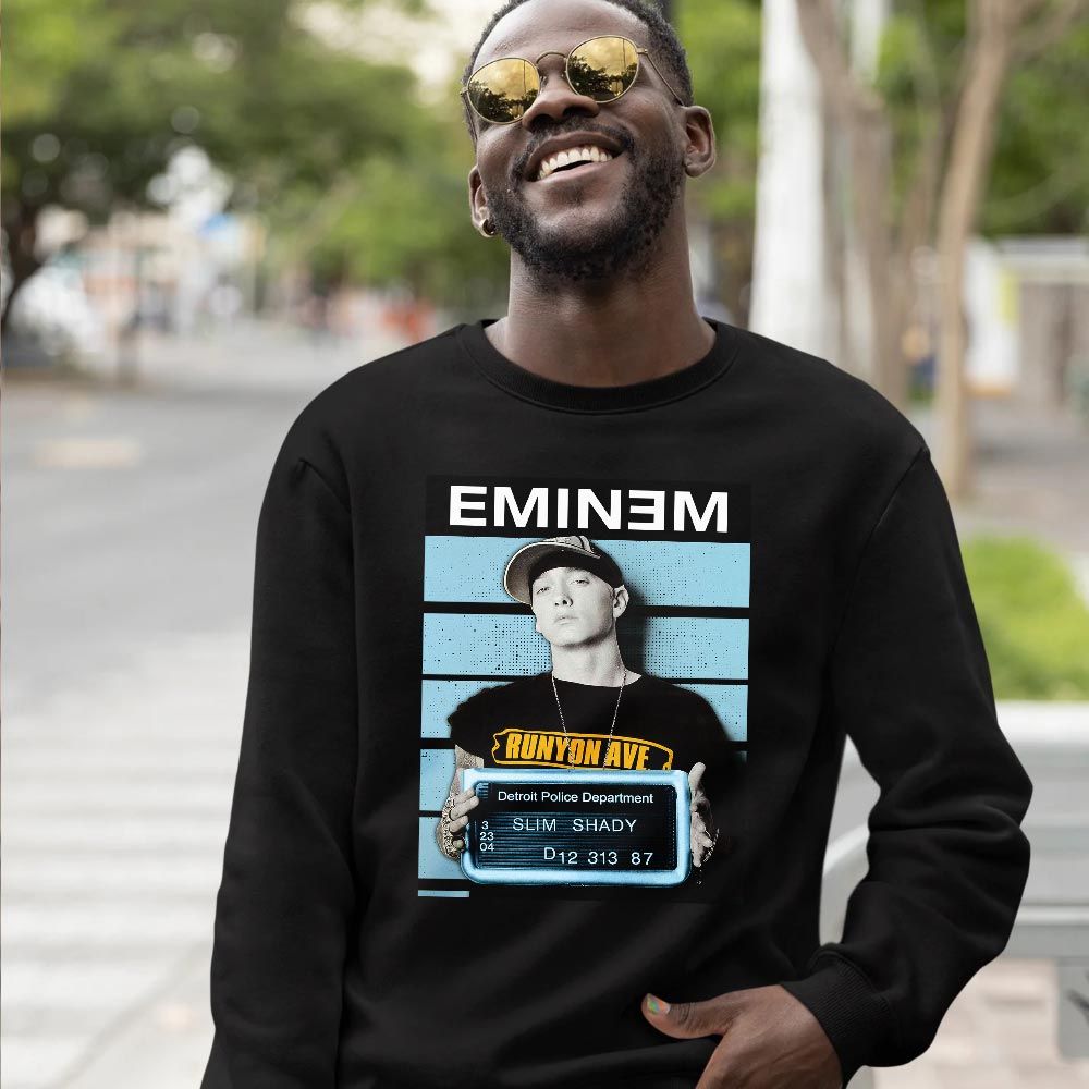 Slim Shady Eminem Sneaker Shirt Match Dunk High Blue Chill, Dunk High Homer Simpson MKO T-Shirt Slim Shady Eminem Sneaker Shirt Match Dunk High Blue Chill, Dunk High Homer Simpson MKO T-Shirt
