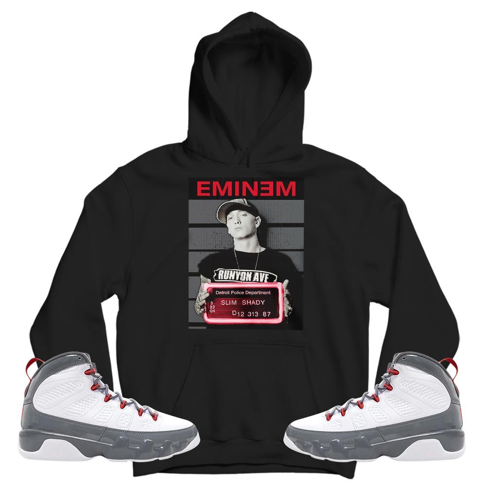 Slim Shady Eminem Sneaker Shirt Match Fire Red 9s, Jordan 9 Retro Fire Red MKO T-Shirt