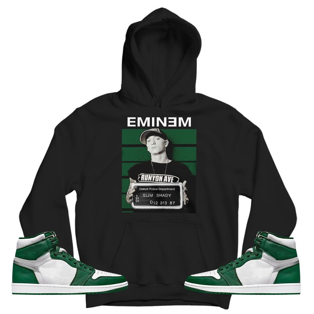 Slim Shady Eminem Sneaker Shirt Match High Gorge Green 1s, Jordan 1 Retro High Gorge Green MKO T-Shirt
