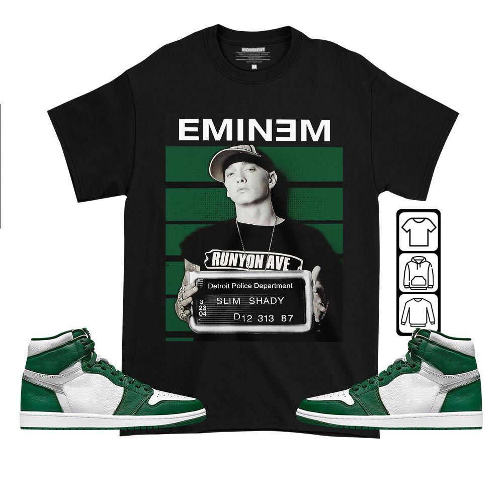 Slim Shady Eminem Sneaker Shirt Match High Gorge Green 1s, Jordan 1 Retro High Gorge Green MKO T-Shirt Slim Shady Eminem Sneaker Shirt Match High Gorge Green 1s, Jordan 1 Retro High Gorge Green MKO T-Shirt