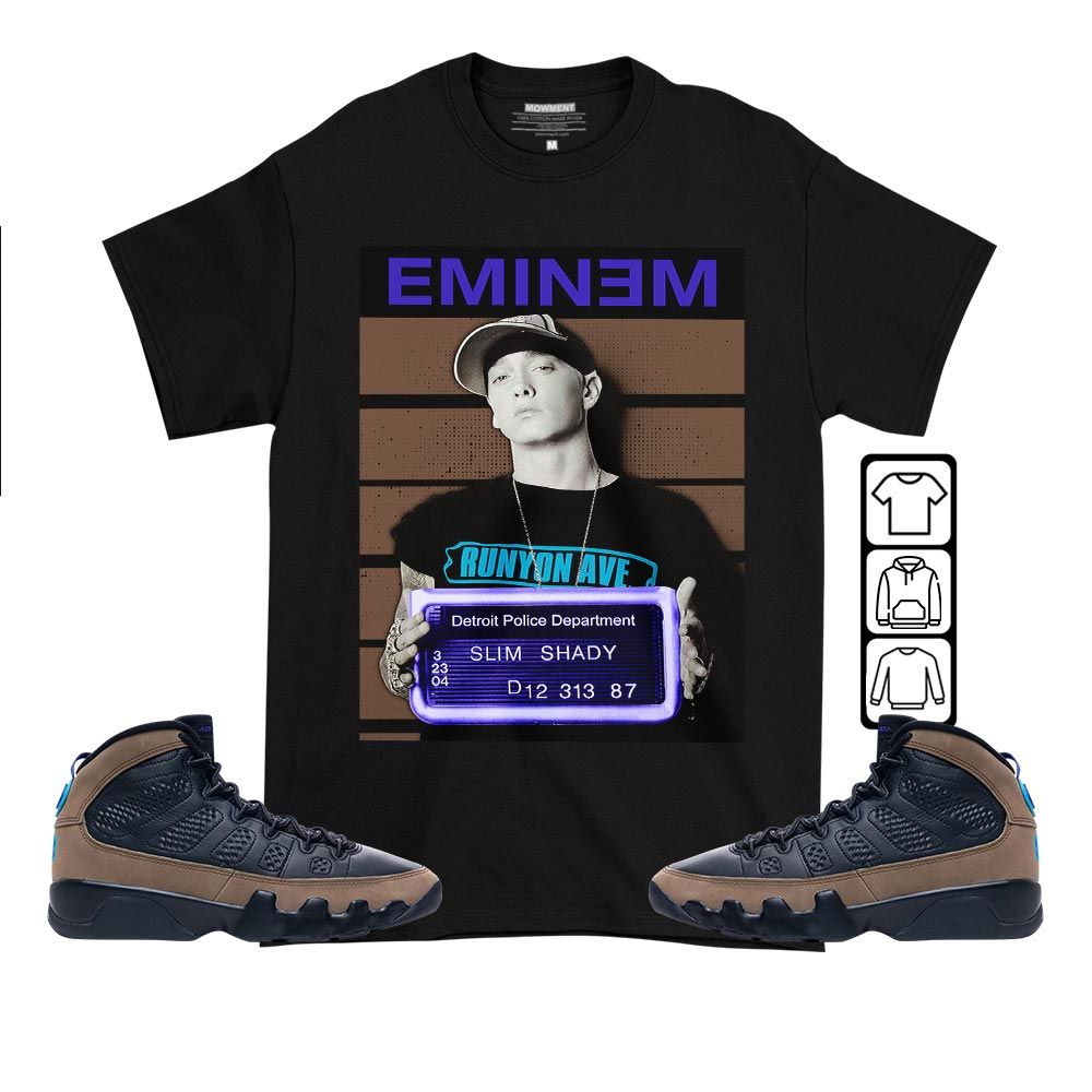 Slim Shady Eminem Sneaker Shirt Match Olive Concord 9s, Jordan 9 Olive Concord MKO T-Shirt