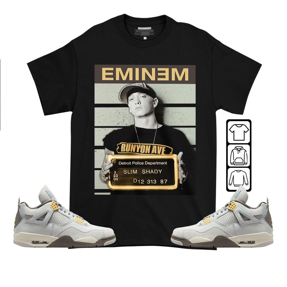 Slim Shady Eminem Sneaker Shirt Match Retro Craft 4s, Jordan 4 Craft Photon Dust MKO T-Shirt Slim Shady Eminem Sneaker Shirt Match Retro Craft 4s, Jordan 4 Craft Photon Dust MKO T-Shirt