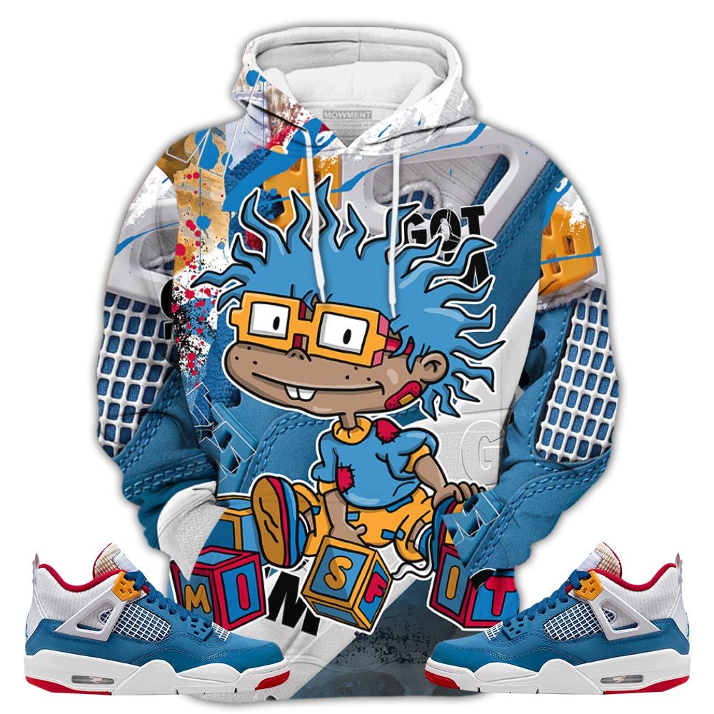 Smoke Chuckie Rugrats Misfit Sneaker Shirt Match Retro Messy Room 4S, Jordan 4 Gs Messy Room Hoodie Sweatshirt Tee All Over Print MKO Shirt