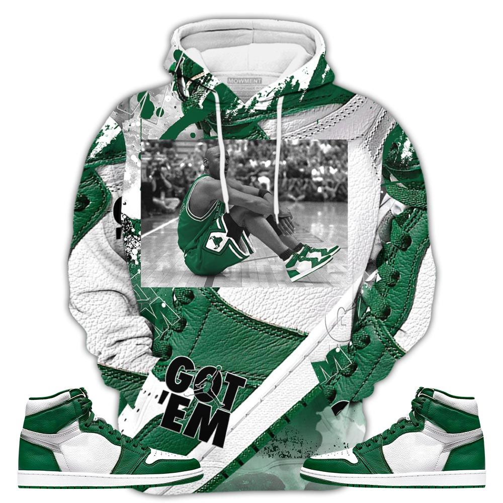 Smoke Goat Number 23 Sneaker Shirt Match Og Gorge Green 1S, Jordan 1 Retro High Gorge Green Hoodie Sweatshirt Tee All Over Print MKO Shirt Smoke Goat Number 23 Sneaker Shirt Match Og Gorge Green 1S, Jordan 1 Retro High Gorge Green Hoodie Sweatshirt Tee All Over Print MKO Shirt