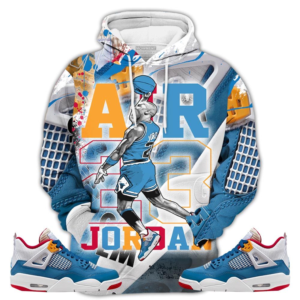 Smoke Jordan Goat Number 23 Sneaker Shirt Match Retro Messy Room 4S, Jordan 4 Gs Messy Room Hoodie Sweatshirt Tee All Over Print MKO Shirt