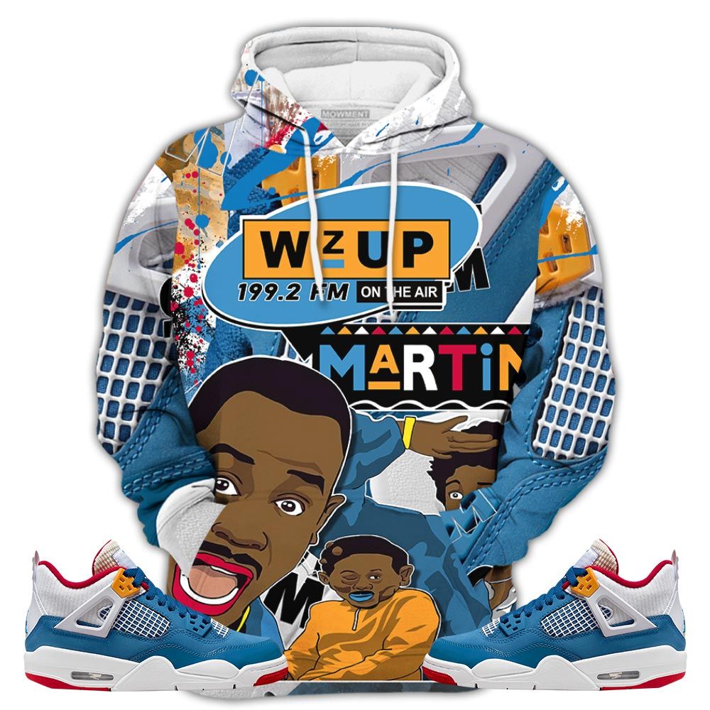 Smoke Martin Tv 90S Sneaker Shirt Match Retro Messy Room 4S, Jordan 4 Gs Messy Room Hoodie Sweatshirt Tee All Over Print MKO Shirt